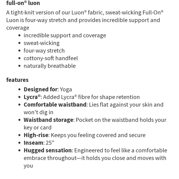 Lululemon Wunder Under 25" - Picture 5 of 11